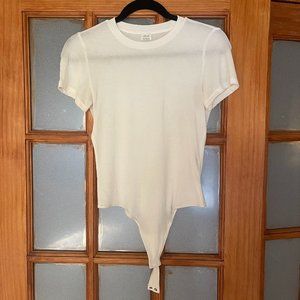 Baby Tee Bodysuit White Aritzia